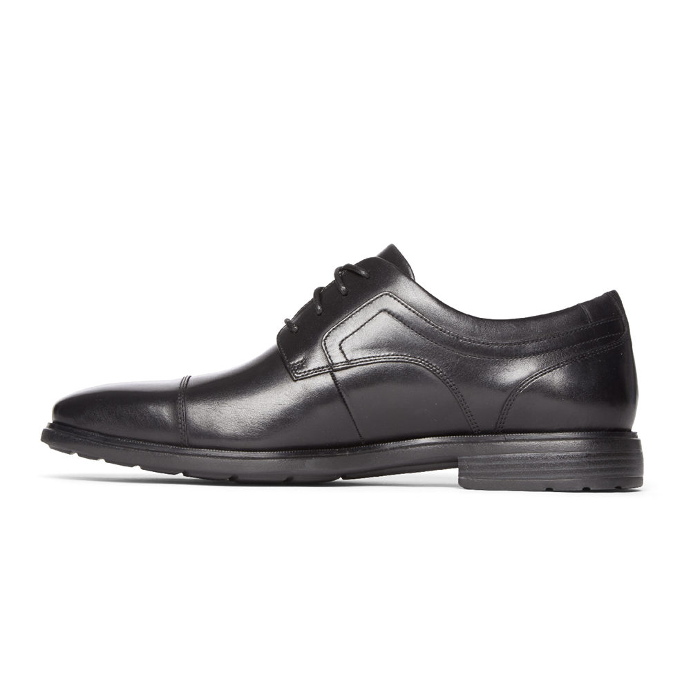 Rockport Mens Dres Sports Business 2 Plain Cap Toe - Dress Shoes Black - VMG074569